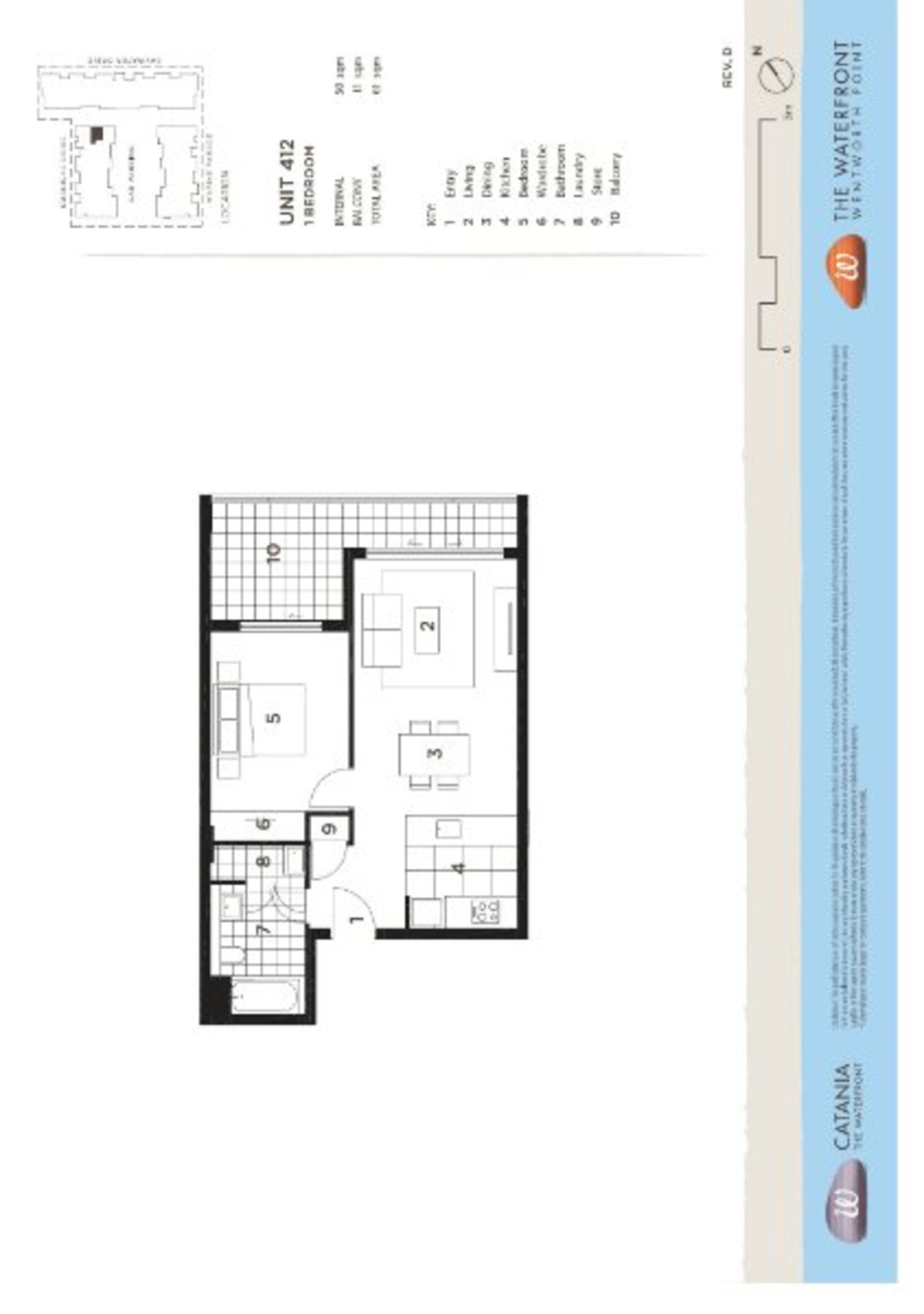 412/18 Corniche Drive, Wentworth Point Leased by Chidiac Realty - floorplan