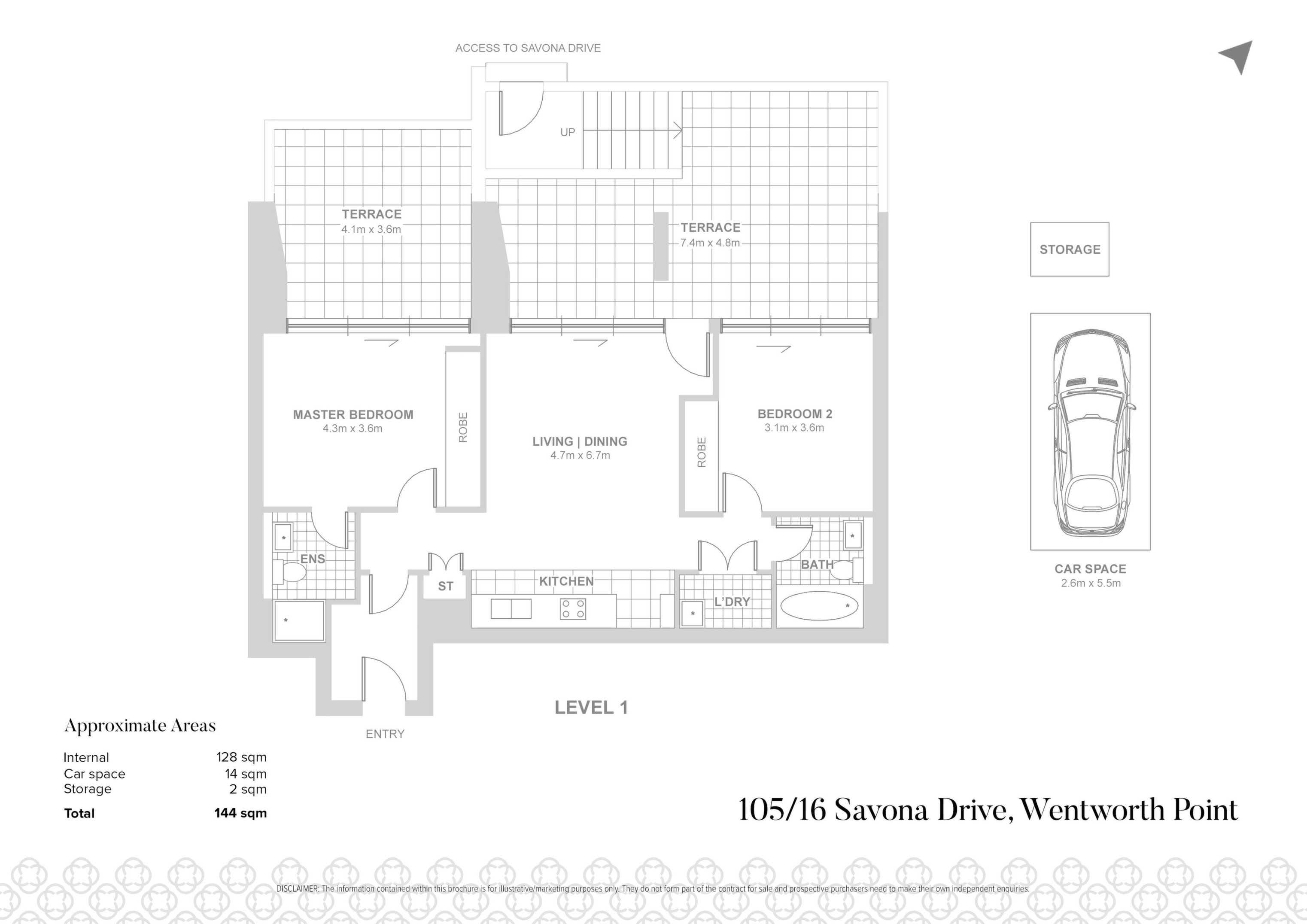 105/16 Savona Drive, Wentworth Point Sold by Chidiac Realty - floorplan