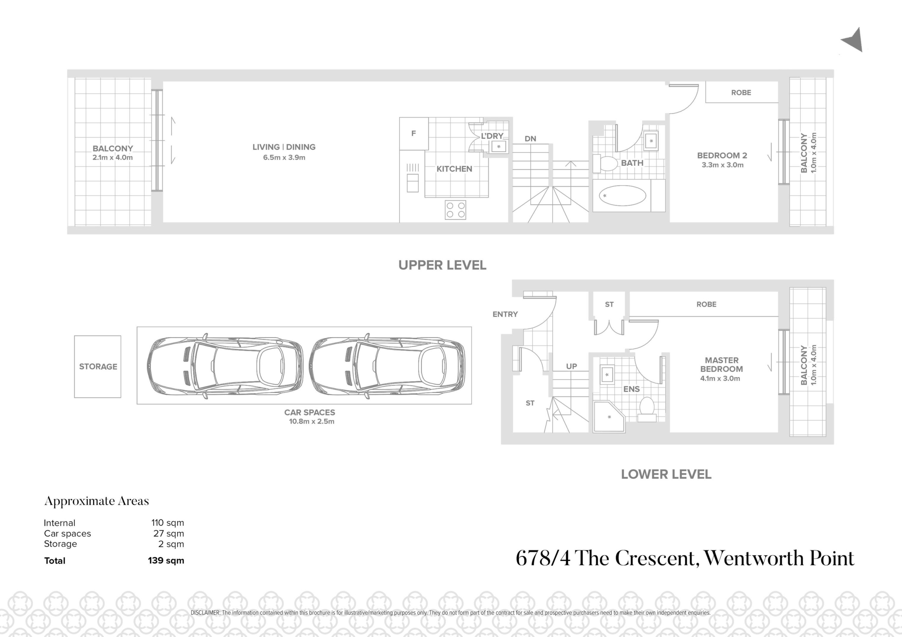 678/4 The Crescent, Wentworth Point Sold by Chidiac Realty - floorplan