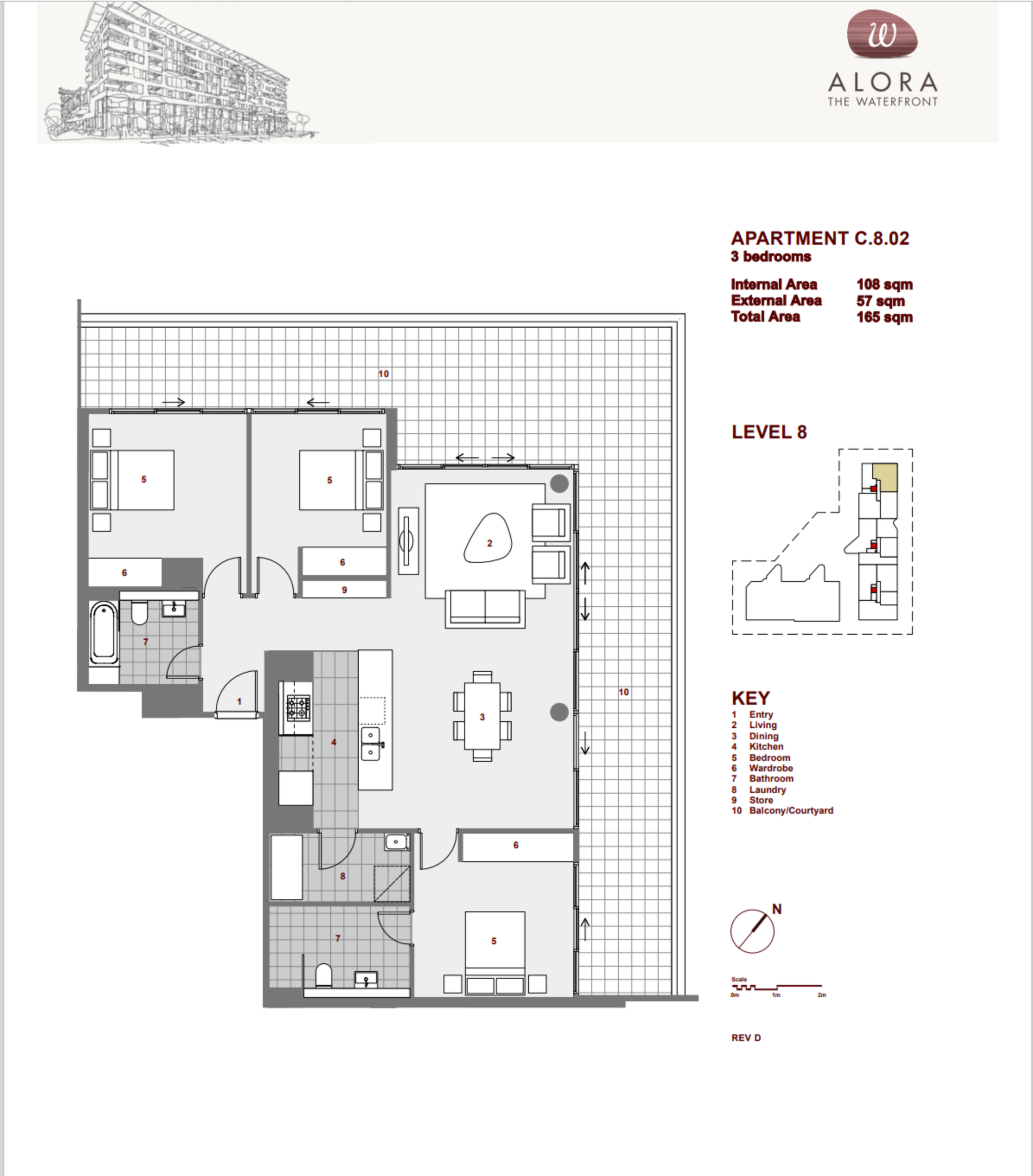 802/8 Nuvolari Place, Wentworth Point Leased by Chidiac Realty - floorplan