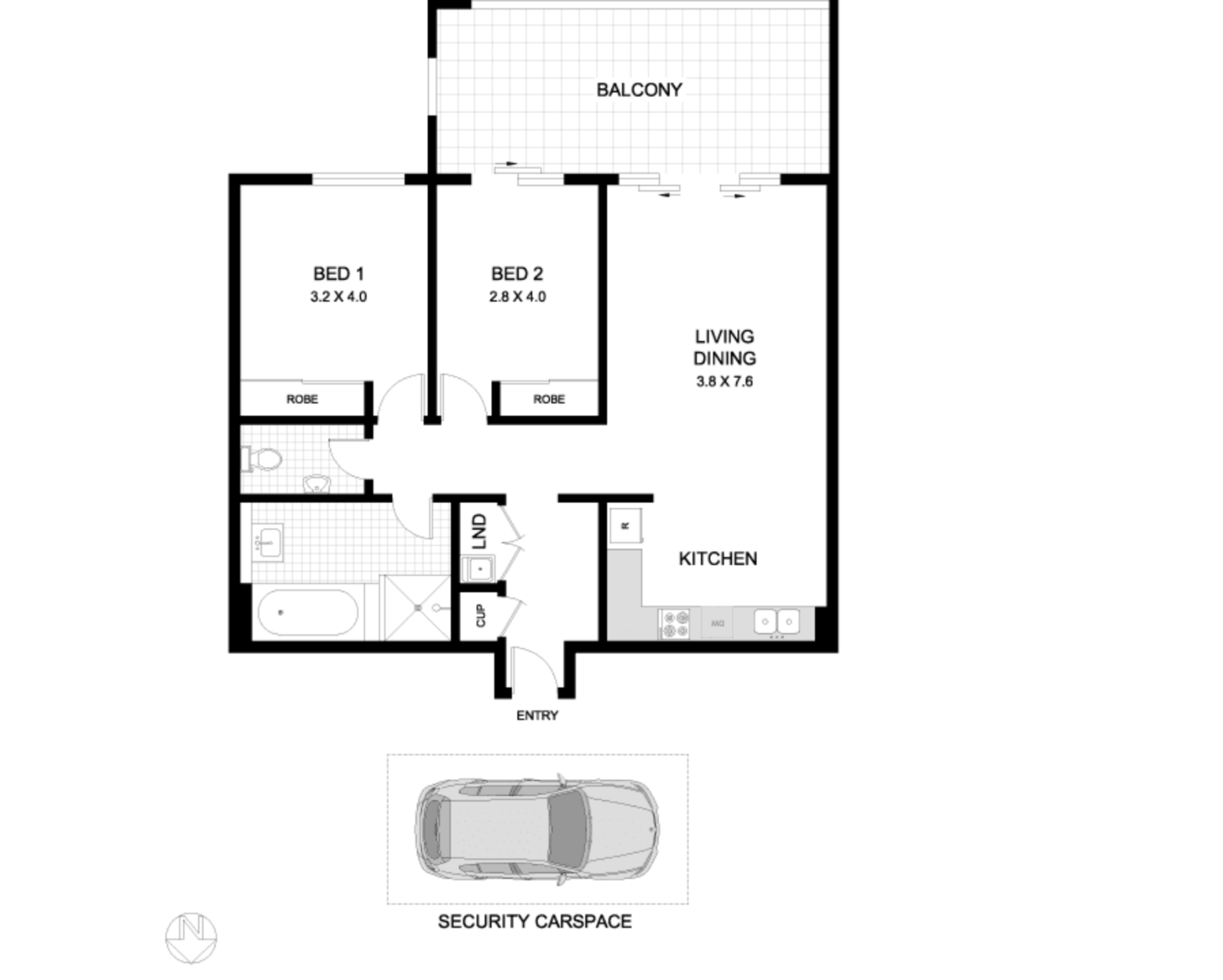 219/6 Baywater Drive, Wentworth Point Leased by Chidiac Realty - floorplan