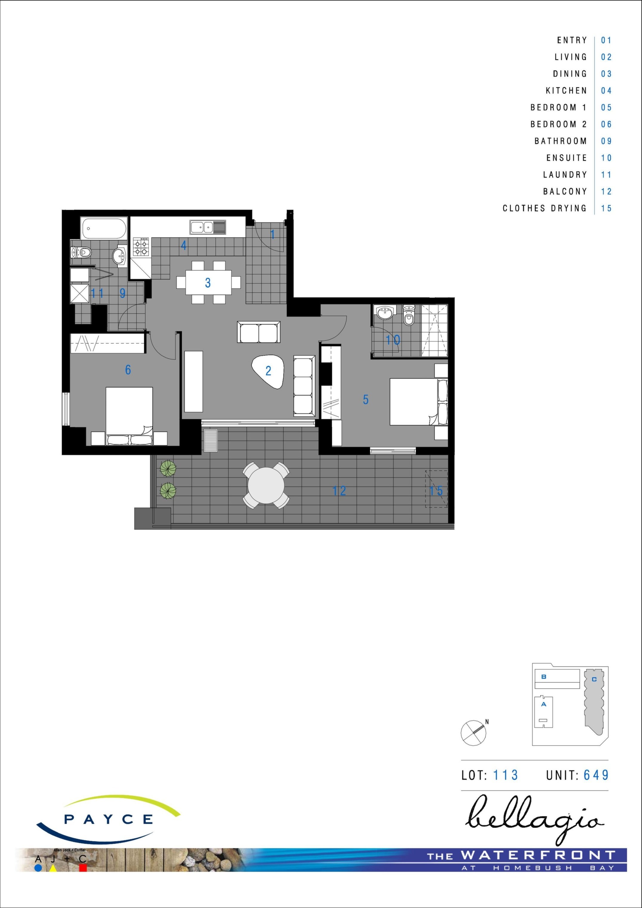 649/30 Baywater Drive, Wentworth Point Leased by Chidiac Realty - floorplan