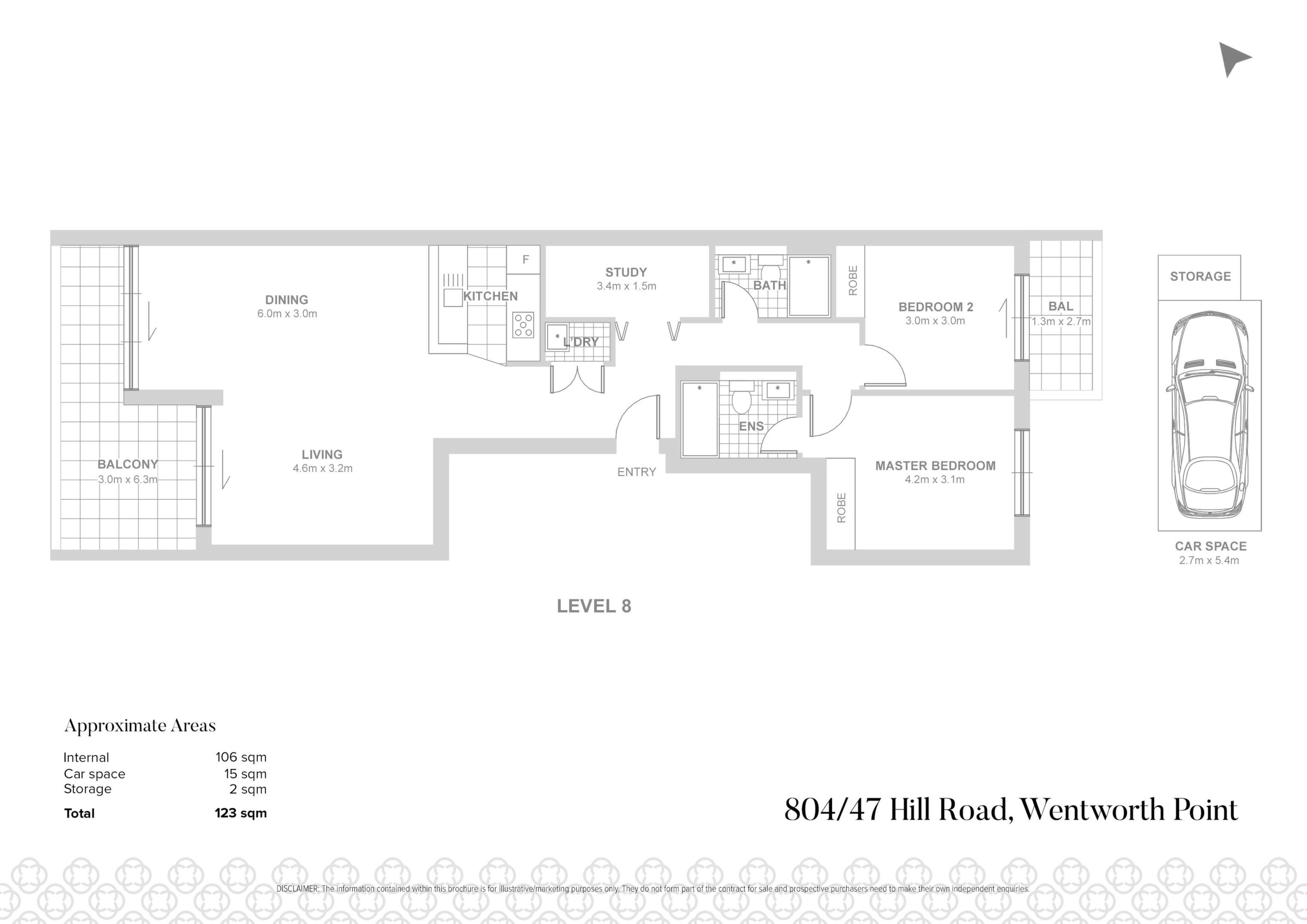 804/47 Hill Road, Wentworth Point Sold by Chidiac Realty - floorplan