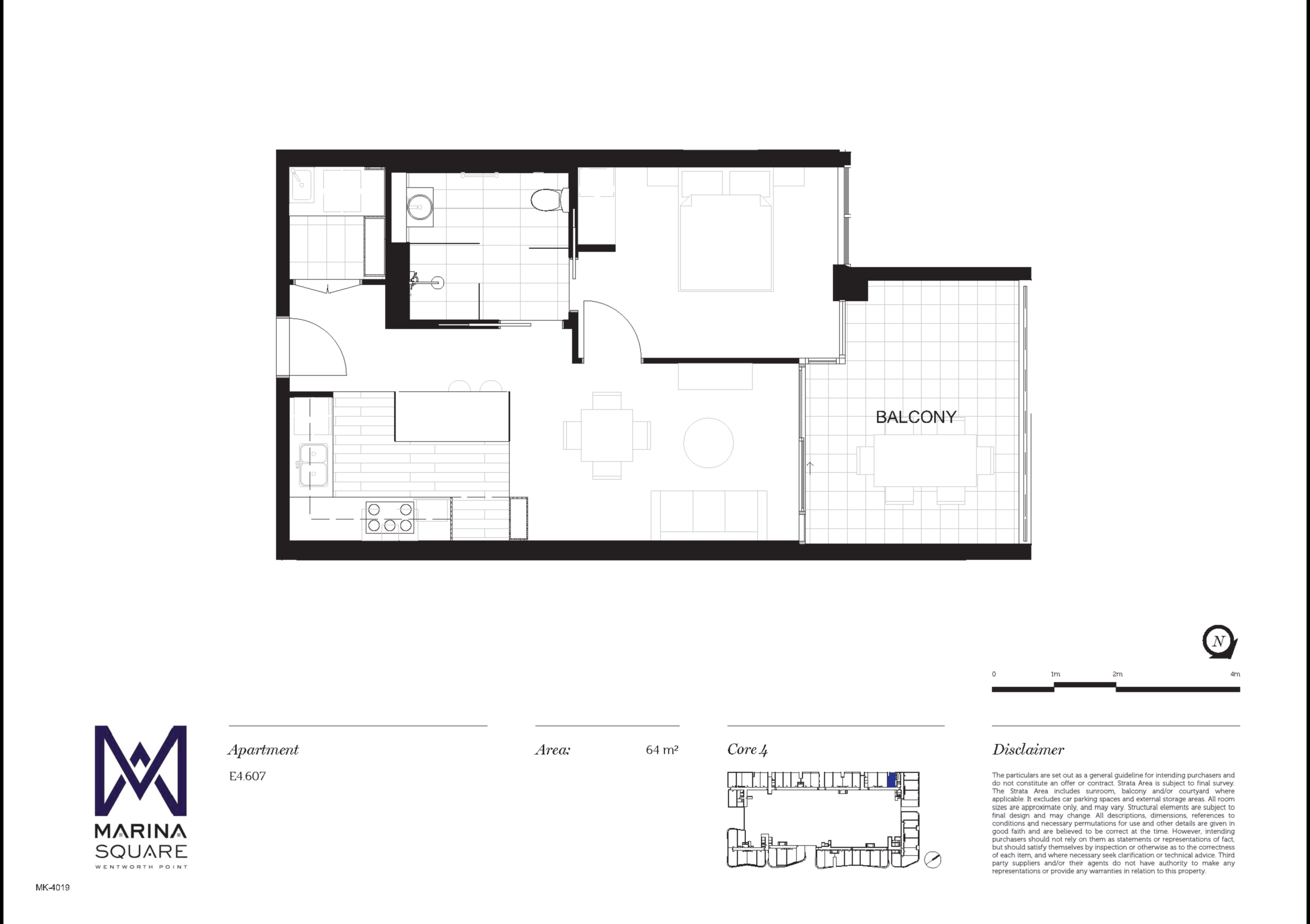 607/14 Burroway Road, Wentworth Point Leased by Chidiac Realty - floorplan