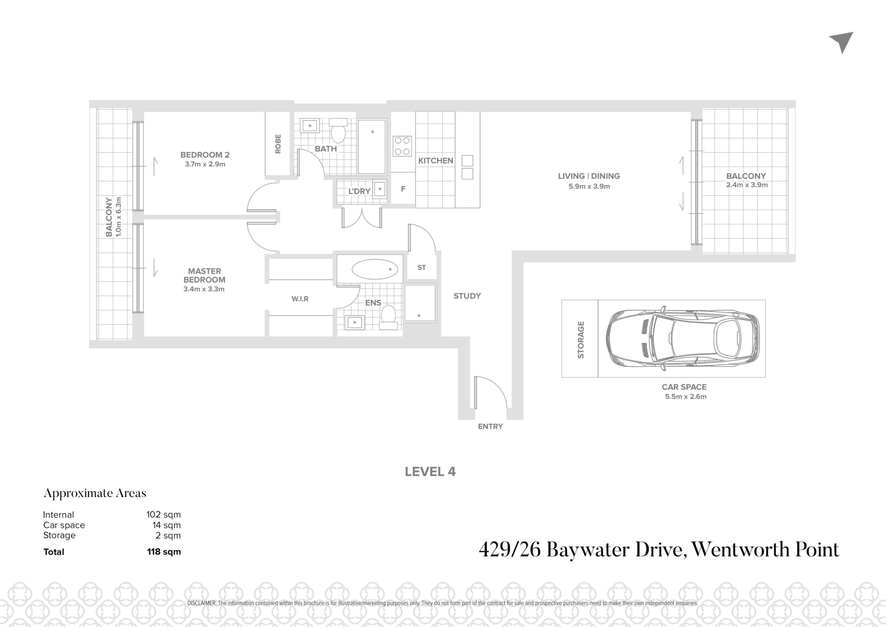 429/26 Baywater Drive, Wentworth Point Sold by Chidiac Realty - floorplan