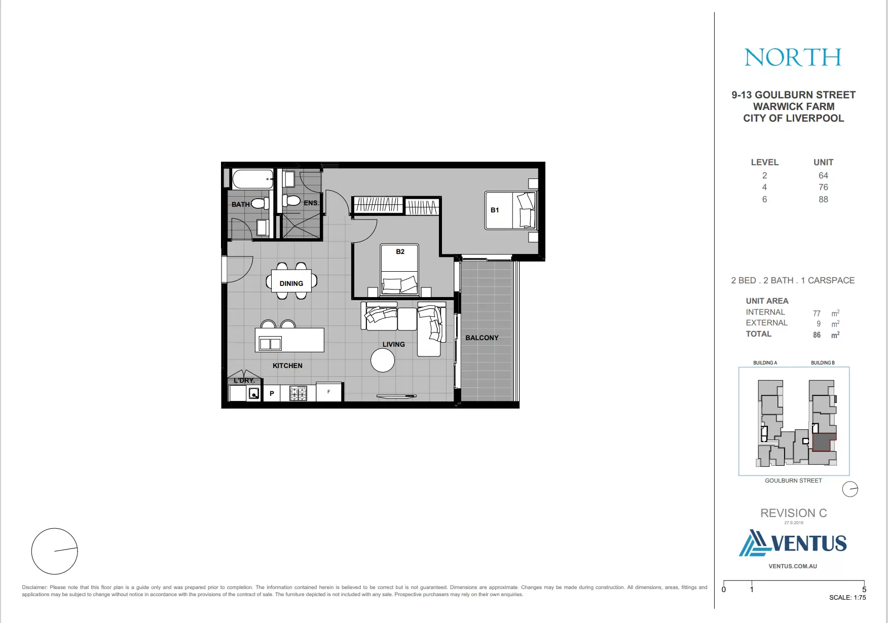 88/9-13 Goulburn Street, Warwick Farm Leased by Chidiac Realty - floorplan