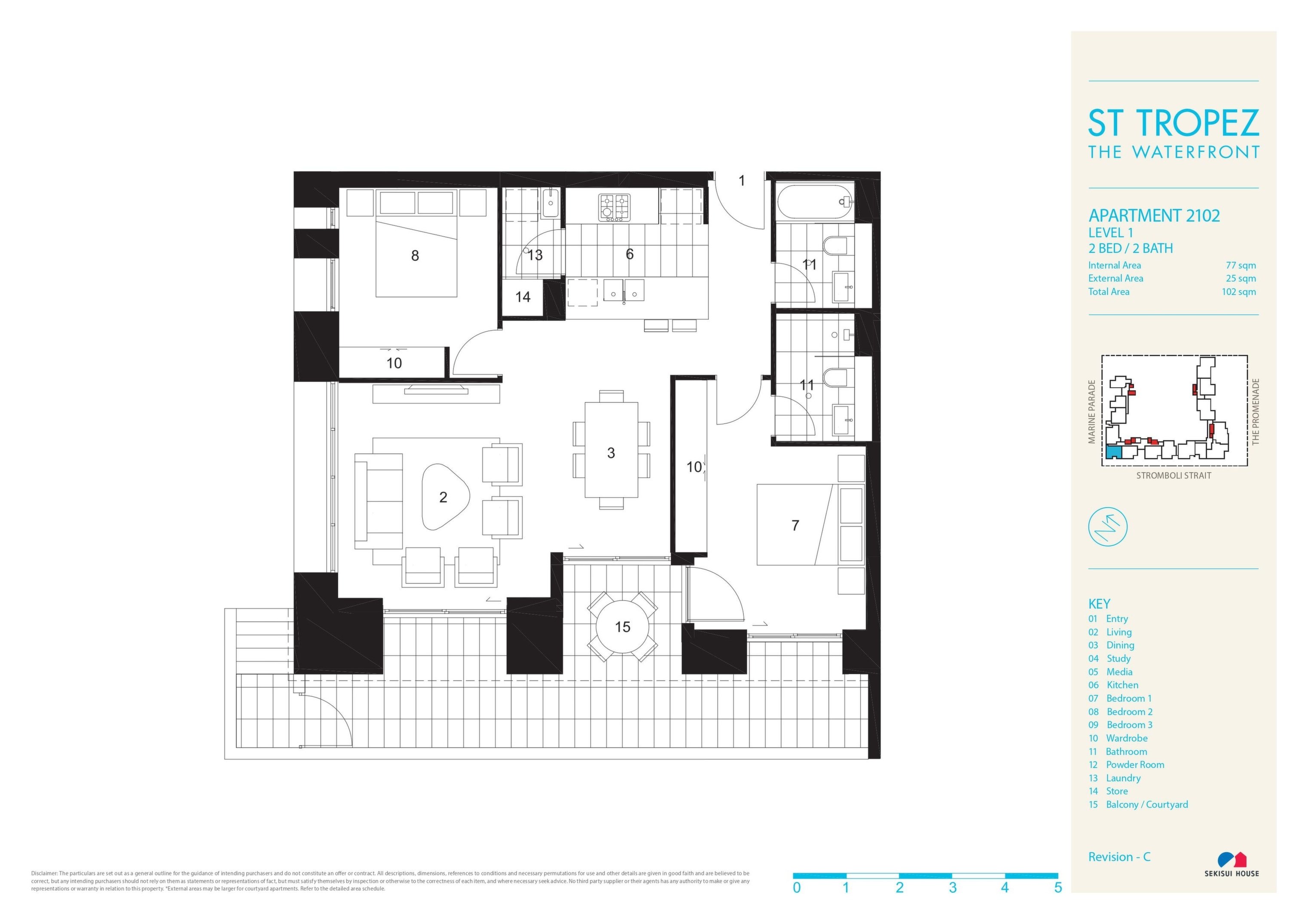 102/7 Stromboli Strait, Wentworth Point Leased by Chidiac Realty - floorplan