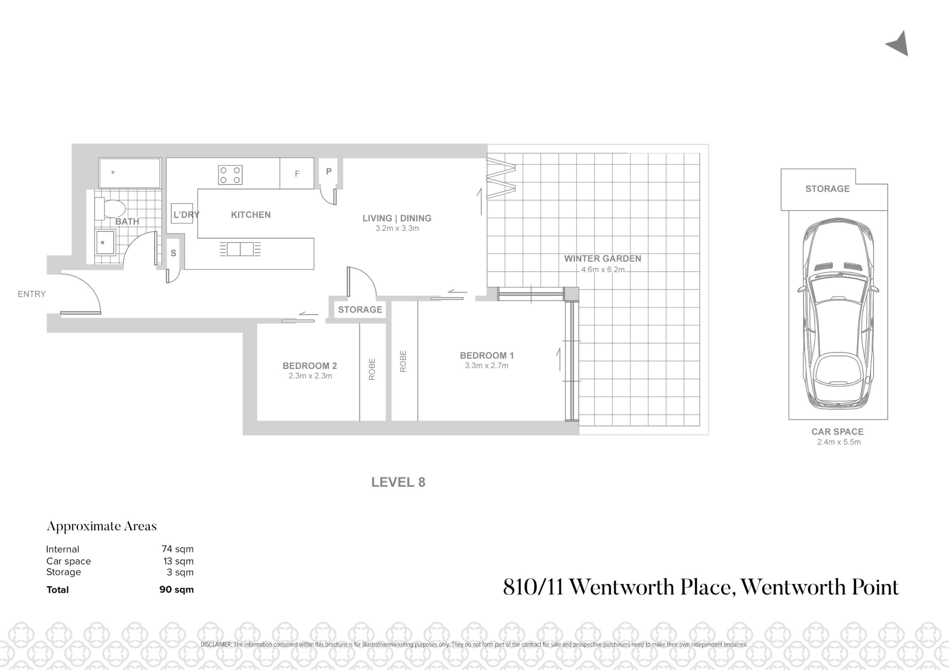 810/11 Wentworth Place, Wentworth Point Sold by Chidiac Realty - floorplan