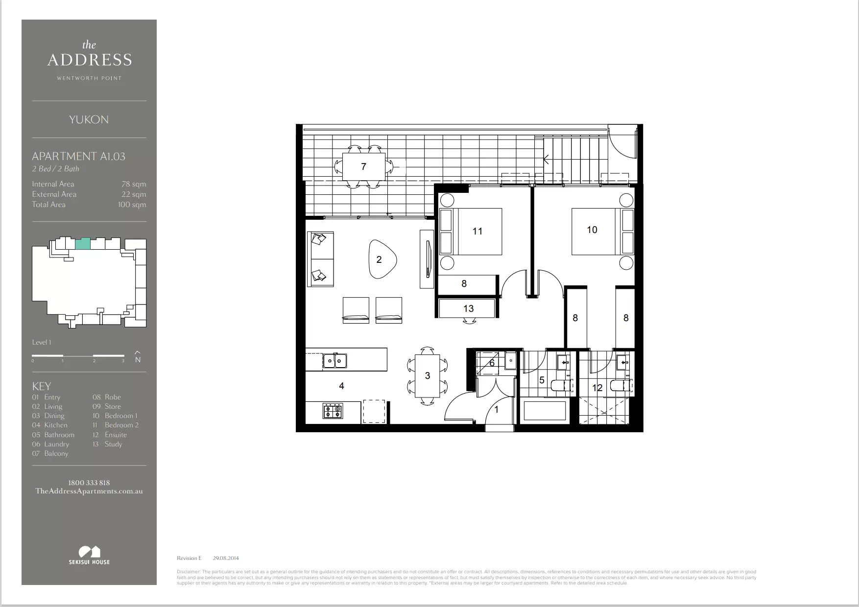 103/12 Half Street, Wentworth Point Leased by Chidiac Realty - floorplan