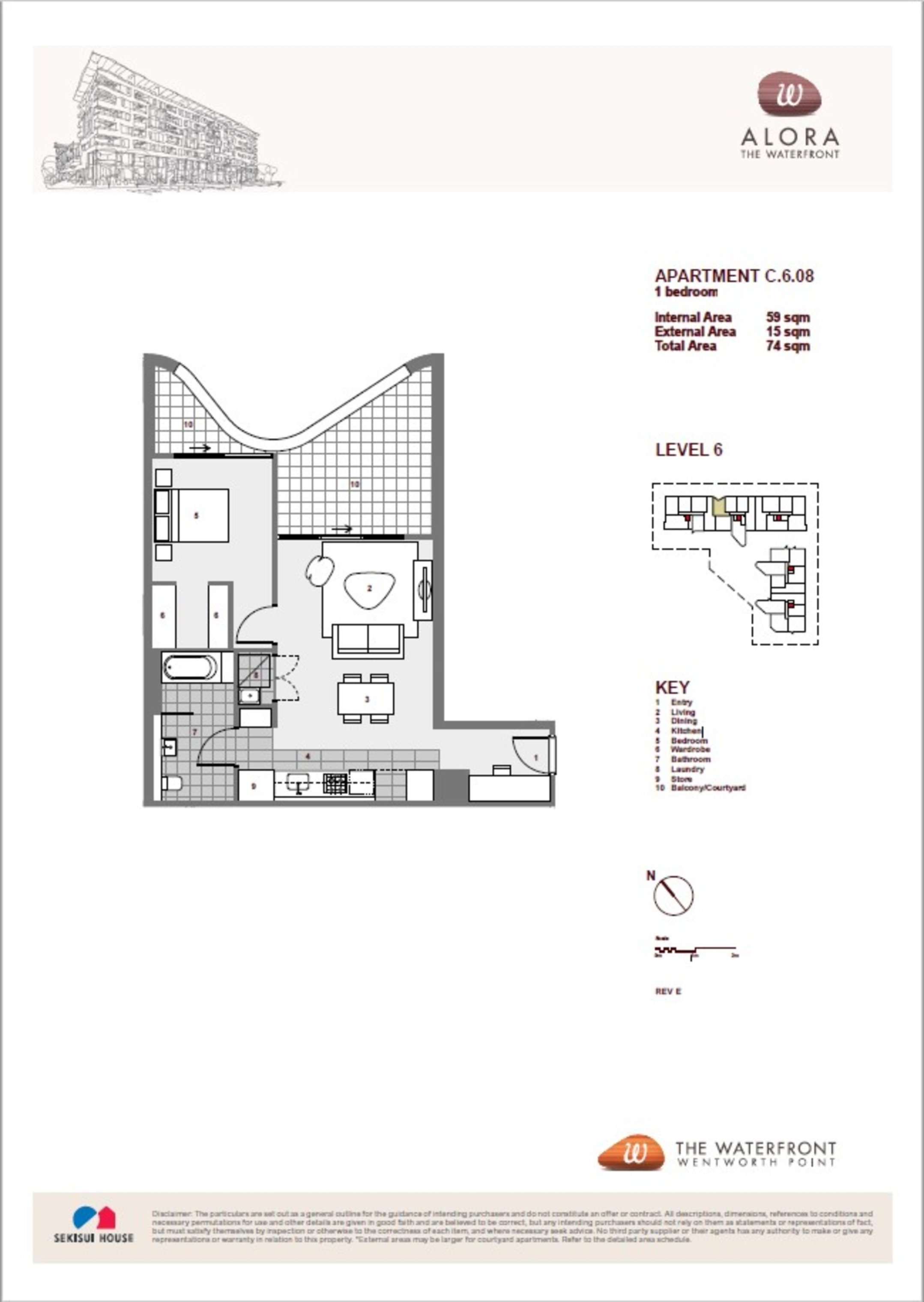 608/12 Nuvolari Place, Wentworth Point Leased by Chidiac Realty - floorplan