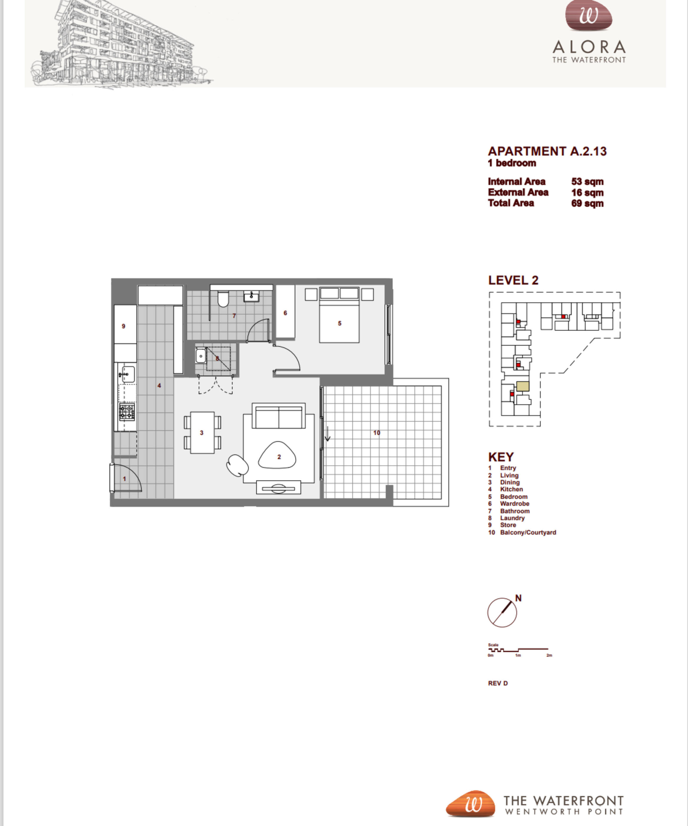 213/19 Baywater Drive, Wentworth Point Leased by Chidiac Realty - floorplan