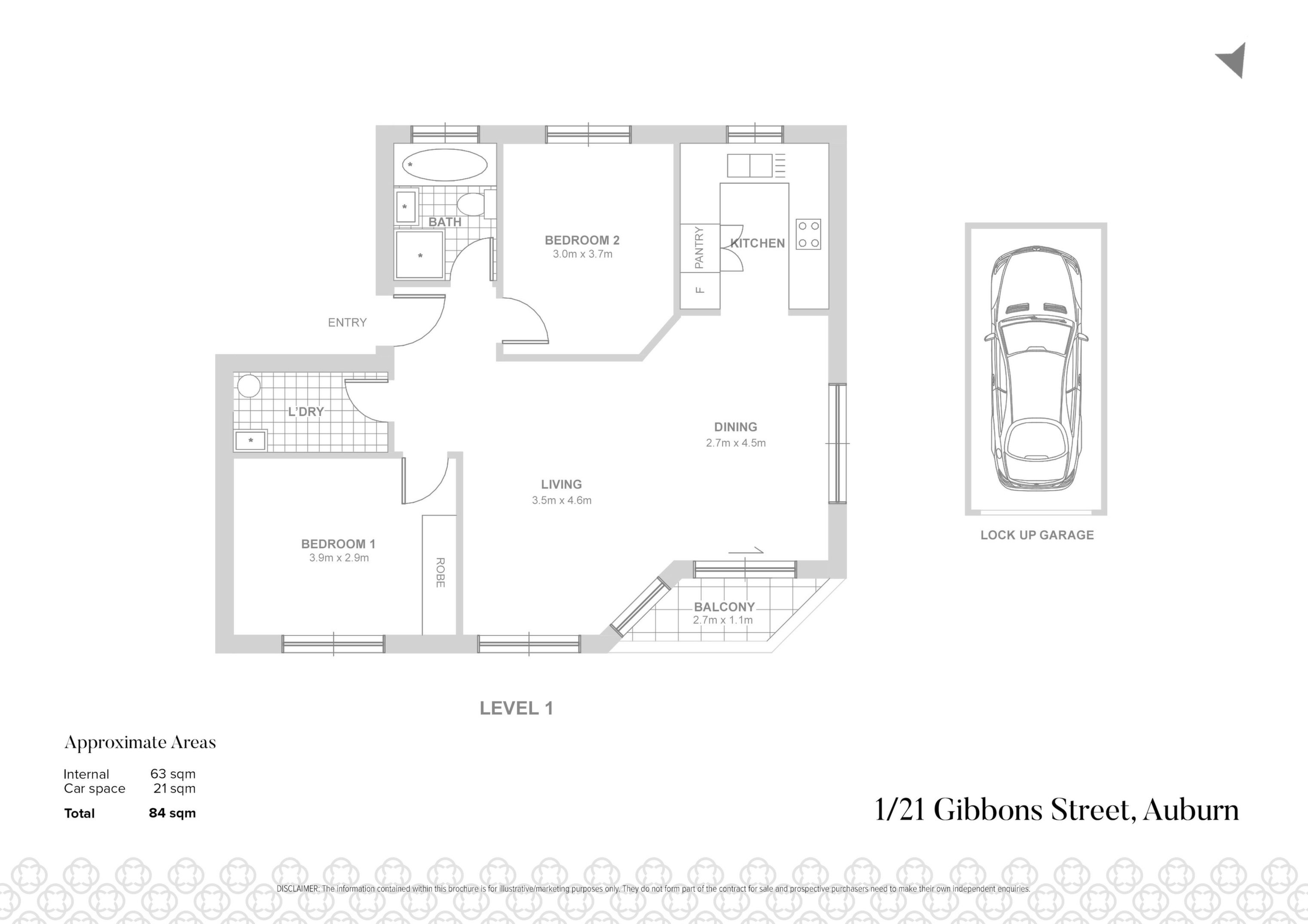 1/21 Gibbons Street, Auburn Sold by Chidiac Realty - floorplan