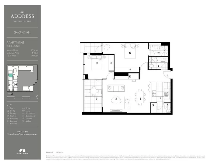 308/13 Verona Drive, Wentworth Point Leased by Chidiac Realty - floorplan