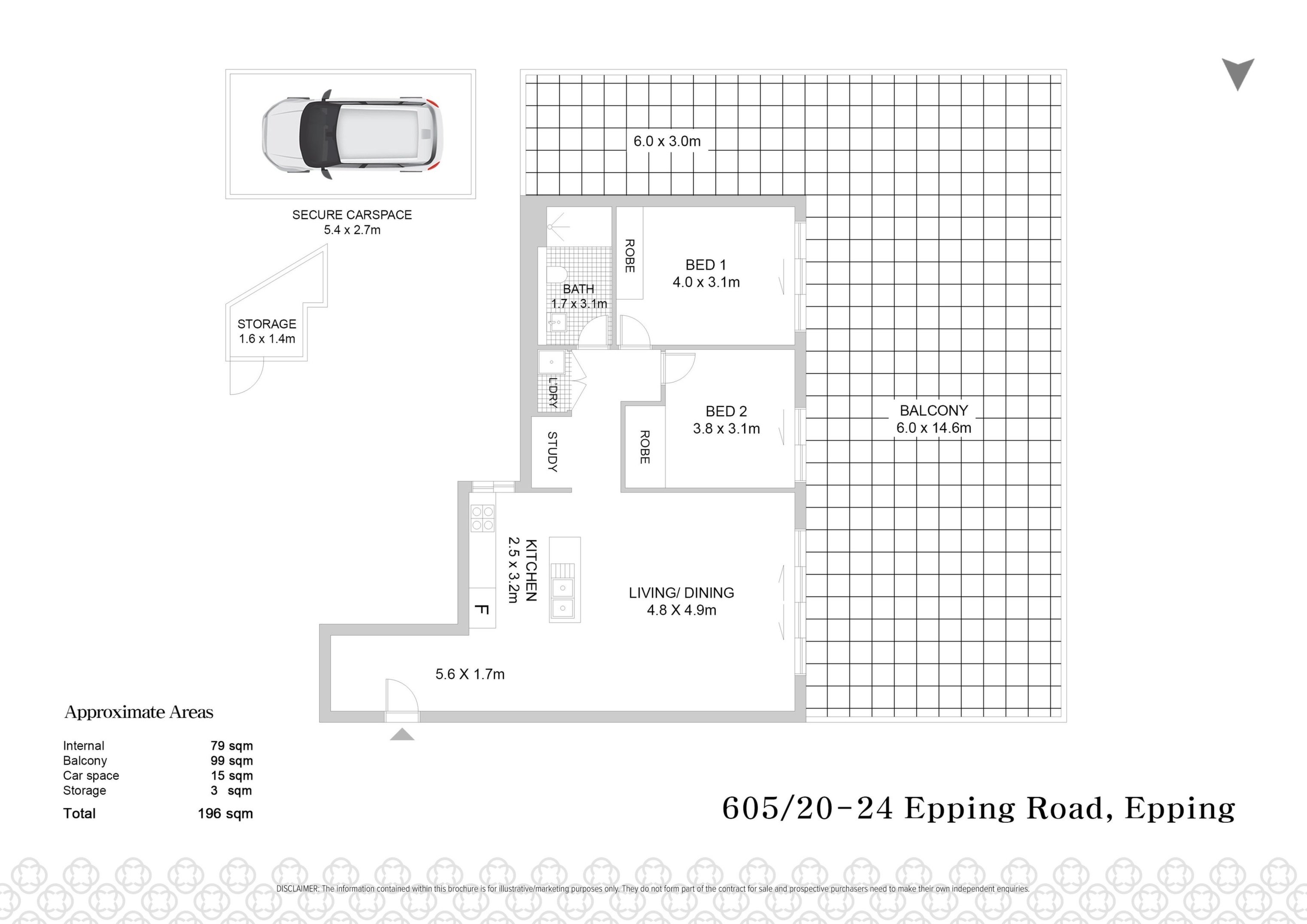 605/20-24 Epping Road, Epping Sold by Chidiac Realty - floorplan