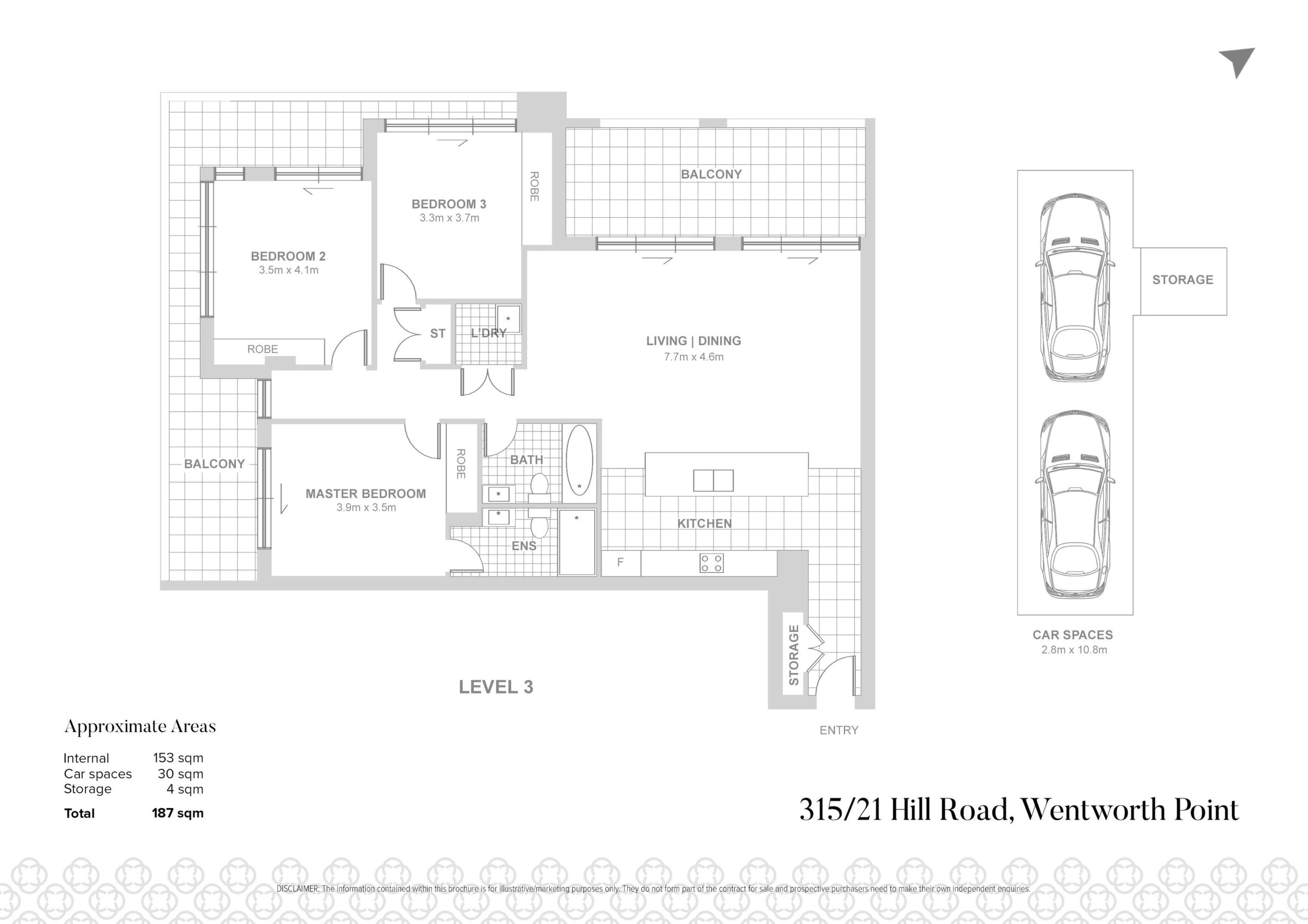 315/21 Hill Road, Wentworth Point Sold by Chidiac Realty - floorplan