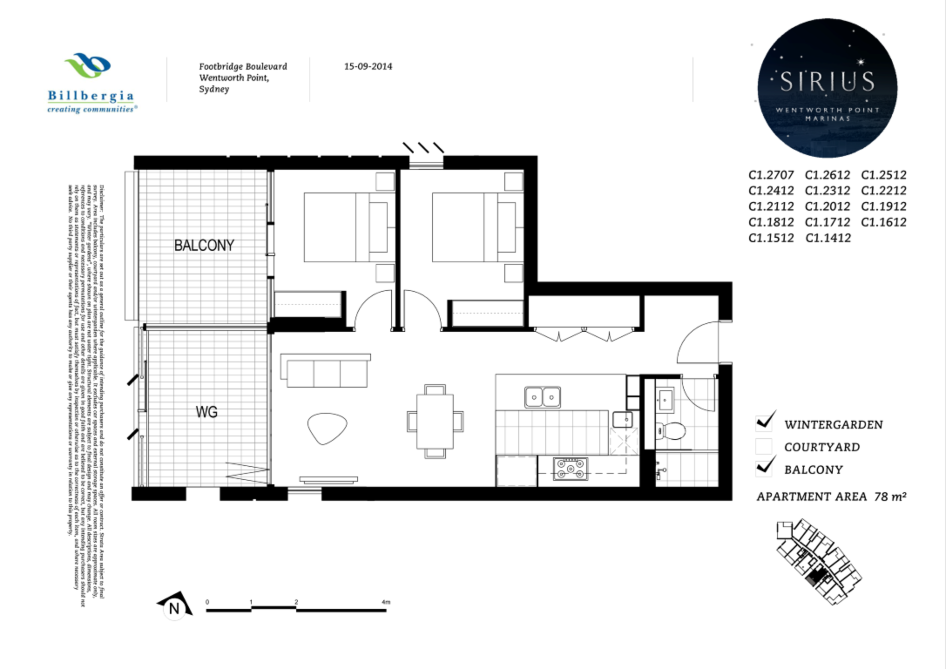 1412/18 Footbridge Boulevard, Wentworth Point Leased by Chidiac Realty - floorplan