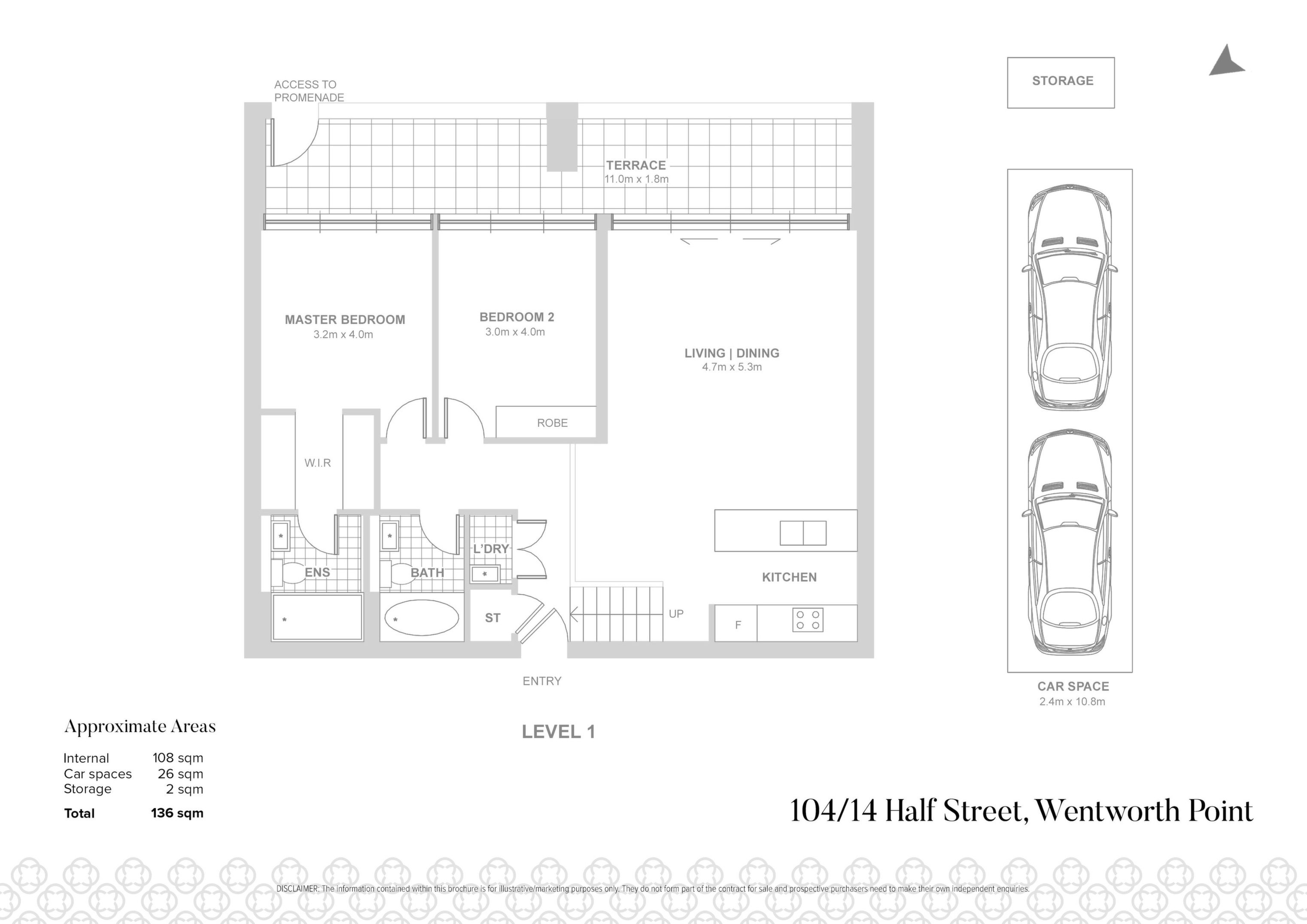 104/14 Half Street, Wentworth Point Sold by Chidiac Realty - floorplan