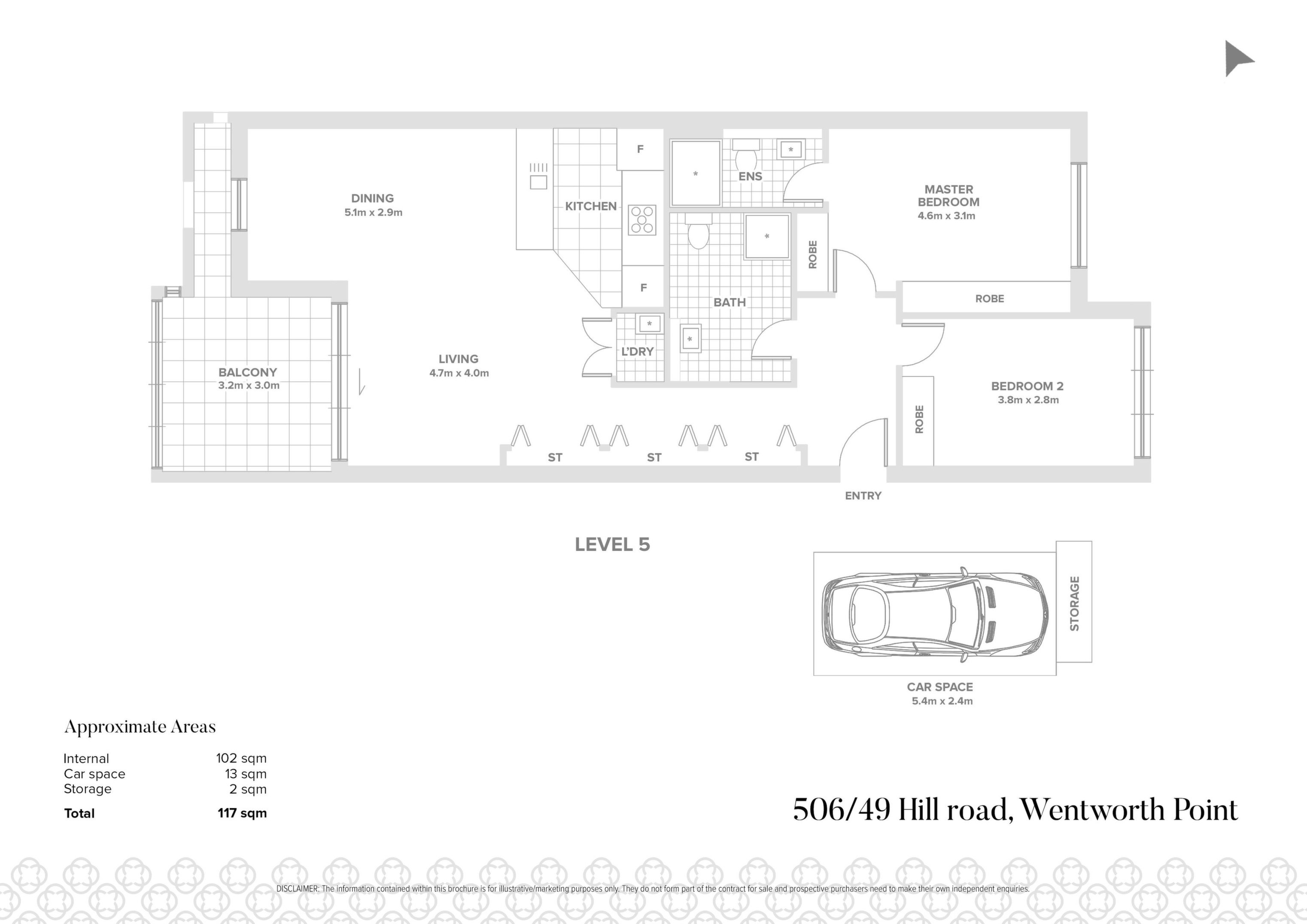 506/49 Hill Road, Wentworth Point Sold by Chidiac Realty - floorplan