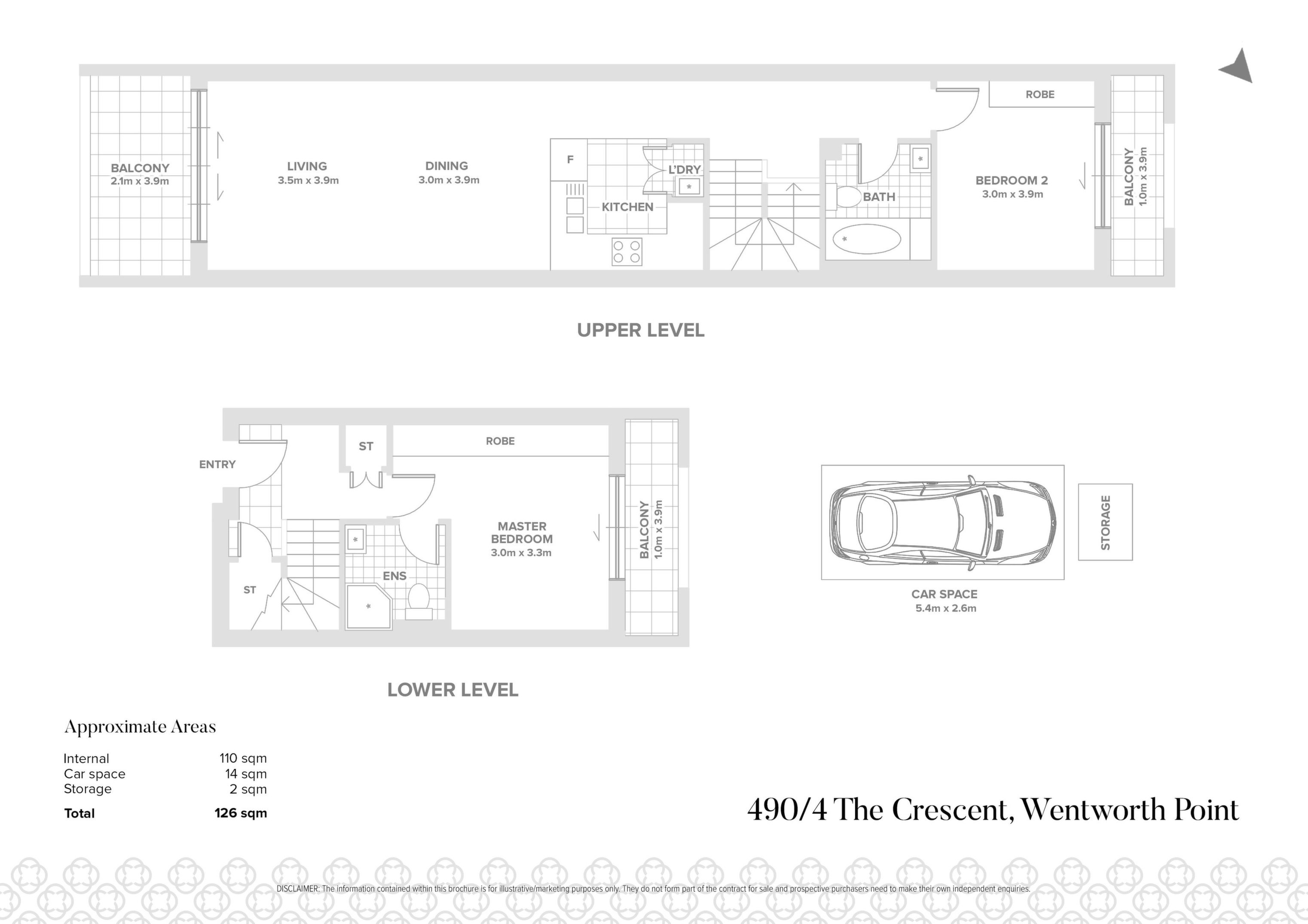 490/4 The Crescent, Wentworth Point Sold by Chidiac Realty - floorplan
